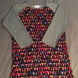 LuLaRoe XS Randy Flower Triangle Top